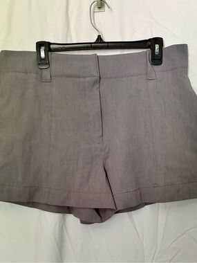 American Eagle Outfitters High-Waist Gray Dress Shorts